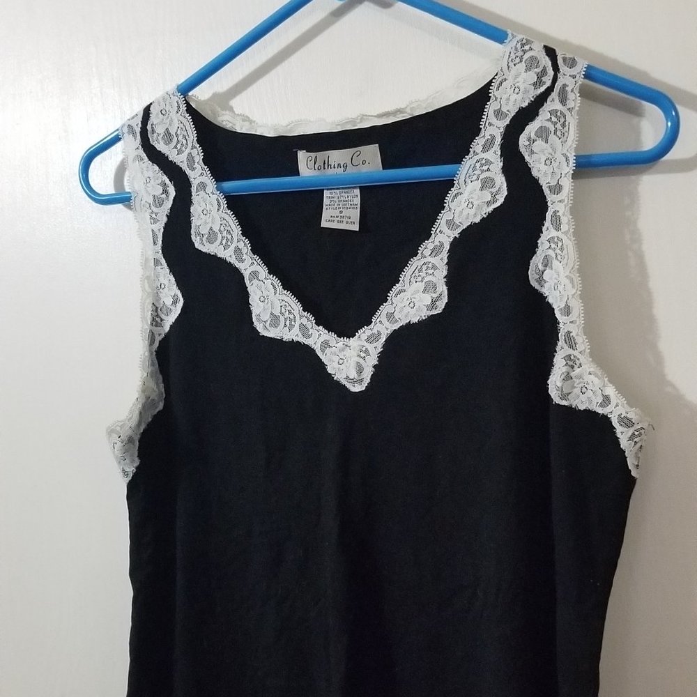 Black and Cream Camisole
